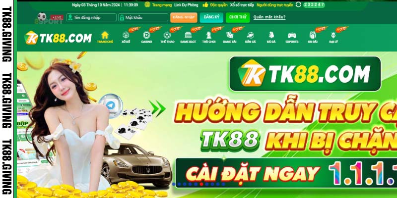 Lựa chọn và nhấn vào nút đăng ký TK88